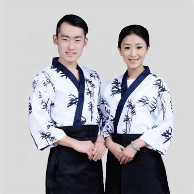 China Japanese hotel restaurant nomex shirt and breeches pieces uniform jinbei pants and for sale