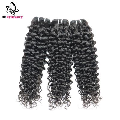 China Wholesale Best Italian Curly Remy Brazilian Hair Weave , Alinybeauty Virgin Hair Bundles Wholesale And Cheap Hair Bundles Hair From China for sale