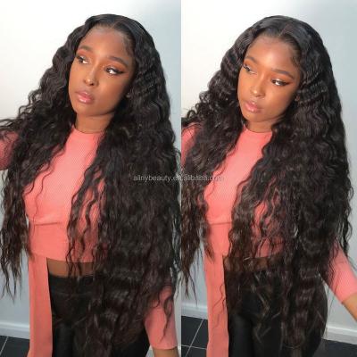 China Transparent Pre Plucked Lace Front Wig 13X6, HD Full Lace Hair Wig, 100% Virgin Hair Wholesale Loose Deep Wave Hd Lace Wig Full for sale