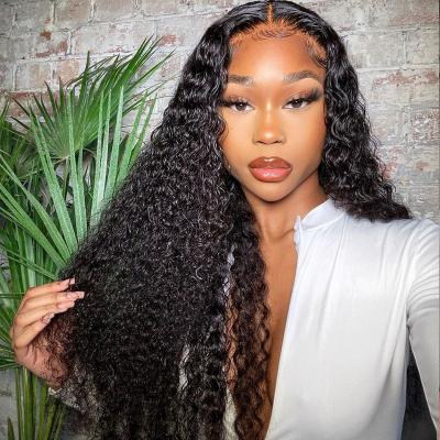 China Alinybeauty Wholesale Woman Jerry Curly Brazilian Virgin Hair Wigs, Lace Front Wigs, Curly Hair Short Hair Wigs For Black Women for sale