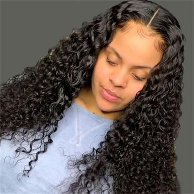 China Alinybeauty Hd Transparent Deep Wave Full Lace Wig, Wigs Hair Lace Front Brazilian Natural, Human Wigs For Black Women for sale