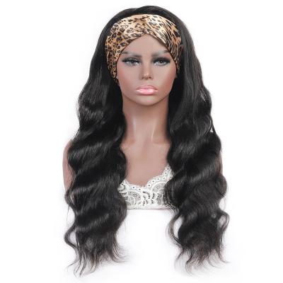 China Wholesale Virgin Brazilian Body Wave Cuticle Aligned Hair Wigs For Black Women Body Wave Headband Wig for sale