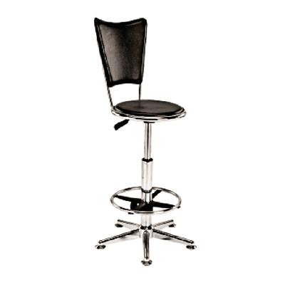 China Hot Sale Modern Design Chrome Metal Frame Bar Stool Chair F004 for sale