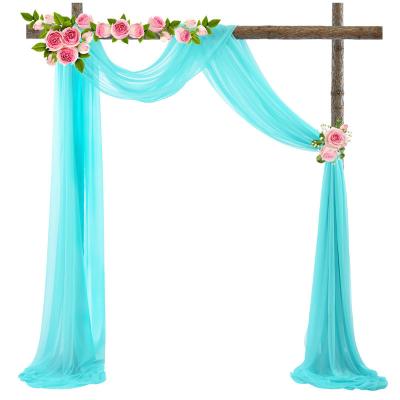 China Wedding Design Mesh Polyester Tulle Curtain Backdrop Wholesale Wedding Backdrop Anti-Wrinkle Tulle Curtain for sale