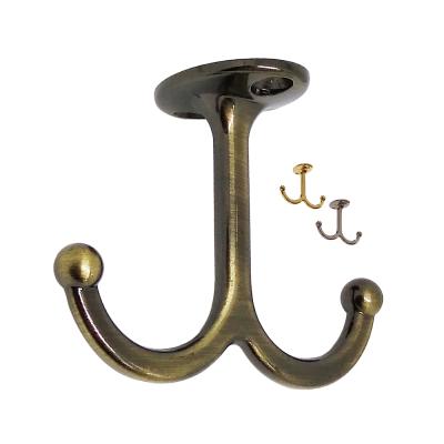 China Durable A205 Zinc Undershelf Die Cast Coat Hanging Hooks For Coffee Mugs Cups for sale