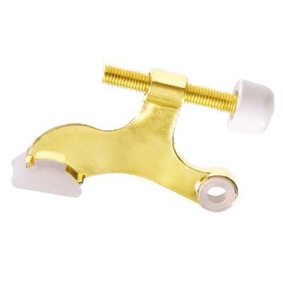 China Traditional Hinge Pin Door Stop Convenient Zinc Die Cast Iron Door Stopper Brass Plated For Door Hinges for sale