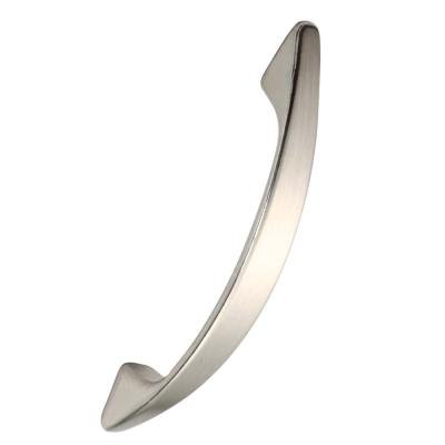 China Modern Kitchen Pull Handle Cabinet Hardware Furniture Drawer Handle Hardware Satin Nickel for sale