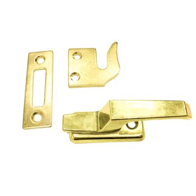 China Die Cast Zinc Zinc Alloy Casement Fastener Crescent Window Sash Lock Brass Plated for sale