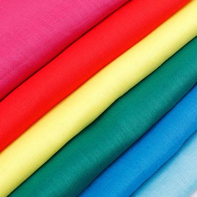 China organic yarn count summer dress14 spring pure linen fabric for shirt fashion pants for sale