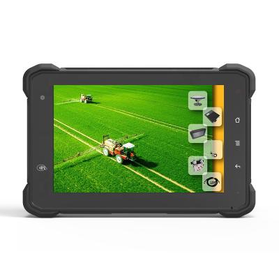 China Waterproof 4G Android Tablet 4GB RAM 64GB ROM Rugged GPS Navigator with 4 Camera AHD Input for Tractor Farming Solution for sale