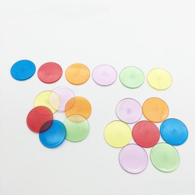 China Colorful Transparent Round Circle Plastic Sheet Plastic Pieces Game, Board Game PVC Brand for sale