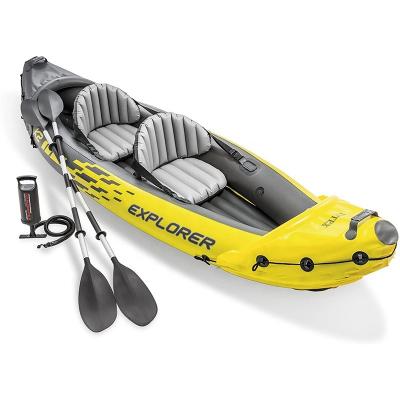 China Hot Selling Aluminum Material Water Proof Pedal Kayak Row Boats PVC Inflatable Rafting Boat For Water Sports for sale