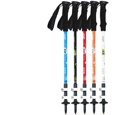 China Trekking 135cm High Quality Telescopic Folding Adjustable Poles Duralumin Poles 7075 Walking Canes Increasing Stick For Increasing Walking for sale