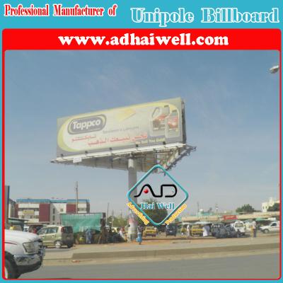 China Three Sided Hot-DIP Galvanized Structure Advertising Billboard for sale