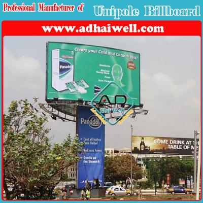 China Frontlit Three Sided Tower Sign Board (W10 x H6m) for sale