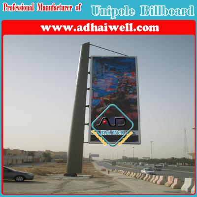 China Outdoor Skypole Advertising Billboard Flex Display for sale