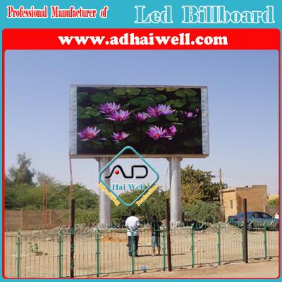 China Waterproof P16 LED Digital Viedo Advertising Billboard Steel Structure for sale