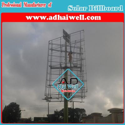 China Solar Power Advertising LED Billboard Structure for sale