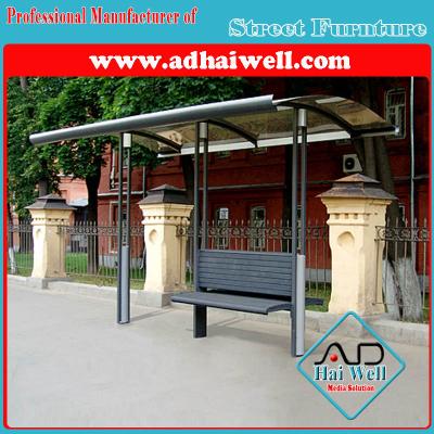 China Public Furniture BRT Digital Bus Stop Shelter for sale