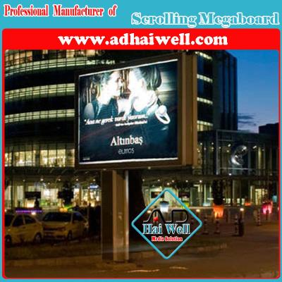 China Outdoor Mega Board Scrolling LED Light Box Billboard for sale