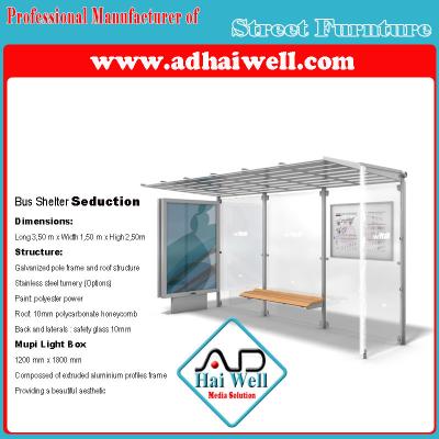 China Outdoor Furniture Bus Shelter for sale