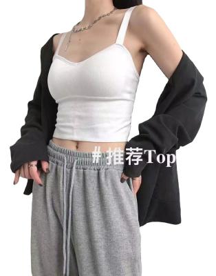 China Viable South Korean Version Of Steel Ring Female Backless Sling Back Rendered By College Girls Straitjacket Long Strapless Beautiful for sale