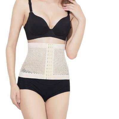 China Breathable 11 Row Anti-Roll QUICK DRY Waist Belt After Delivery Breathable Tummy Tuck Women Band Body-training Belt for sale