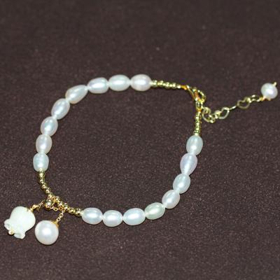 China YANYI FASHIONABLE Simple Natural Freshwater Pearl Bracelet Temperament Adjustable Length Of Jewelry Gifts for sale