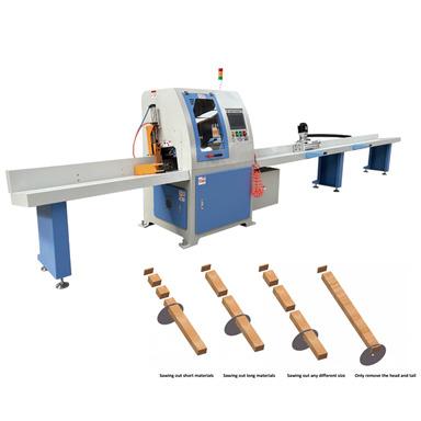 China Horizontal CNC Full automatic Pneumatic Cross Cutting Saw wood cutter for Wood timber aluminium pipe plastic board for sale