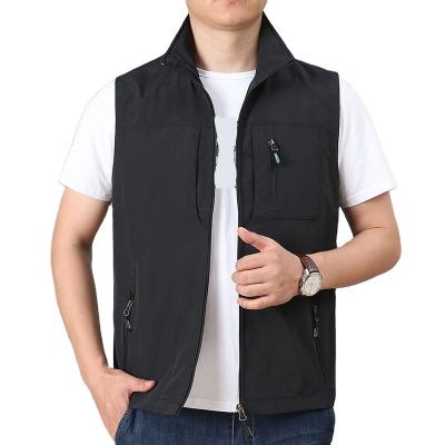 China New Factory Wholesale Breathable Casual Fashion Stripper High Quality Jacket Plus Size Mens Vests Vests Buckle for sale