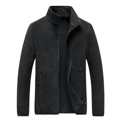 China New Fashion Stand Collar Breathable Coat Viable Wholesale Plus Size Mens Jackets Warm Fleece Jacket for sale