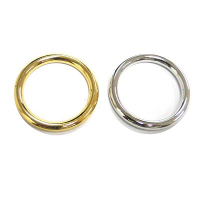 China Eco-friendly Custom Shiny Gold And Silver Metal O Ring Buckle For Decorative Bags Metal Key Chain Ring for sale