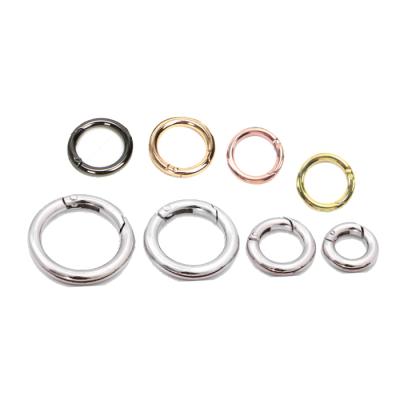 China Eco-friendly Circle Round Carabiner Spring O Ring Snap Clip Hook O Ring For Bag Accessories for sale