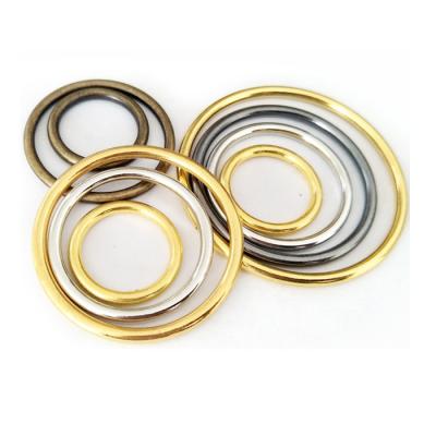 China High Quality Custom Made Zinc Alloy Metal Eco-friendly Round Shape Buckle O Ring For Handbag for sale