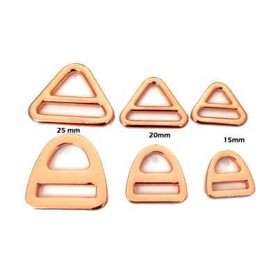 China High Quality Eco-friendly Metal Triangle D-Clips, Custom 15mm 20mm 25mm Triangle Buckle For Handbag And Strap Accessories for sale