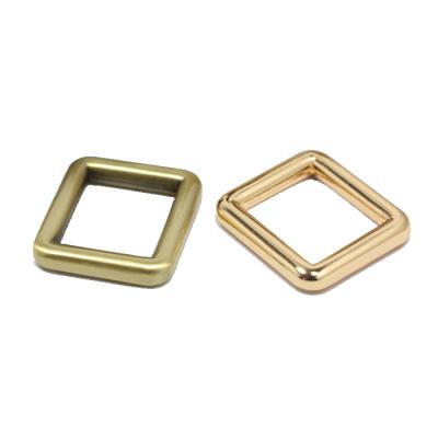 China Zinc Alloy Metal Die-Casting Square Ring Bag Buckle Custom High Quality Eco-friendly Hardware Accessories 20mm For Handbag for sale