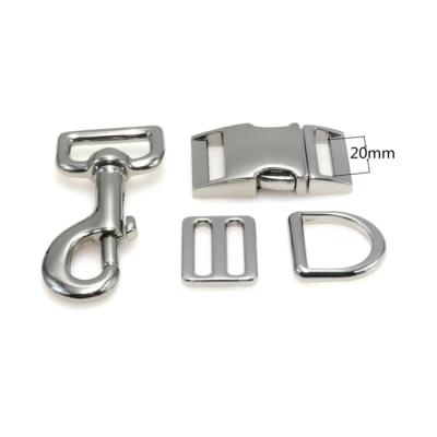 China fashion & Classic 20 Mm 25 Mm D Clips Adjustable Slide Quick Release Buckles Dog Hooks For Dog Collar Accessories for sale