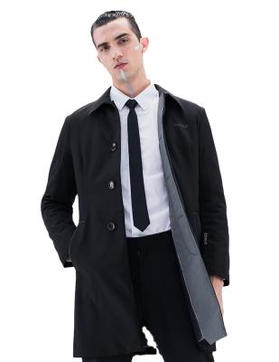 China Supield 615 Long Waterproof Winter Black Full Overcoat for sale