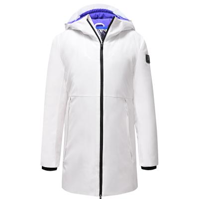 China Breathable Supield 983 Goose Down And Windproof Warm Jacket Electric Heating Long Outdoor Jacket for sale