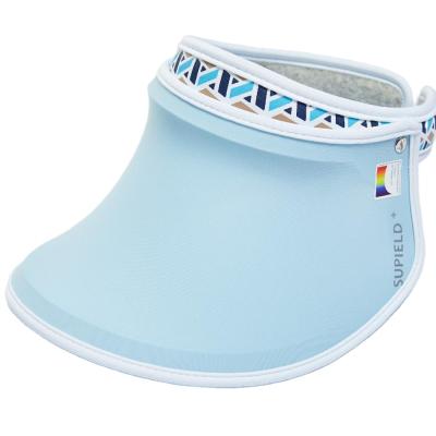 China Multi-Panel Supield Hat 1044 Summer High UPF Blue Sun Block Sunscreen Hat for sale