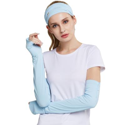 China Anti Mosquito Multiple Lightweight Anti-UV Block Sun Protection Summer Elastic Silky Arm Sleeve for sale