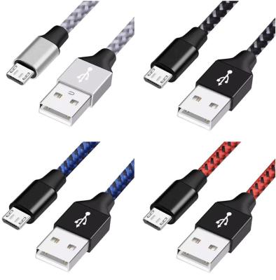 China Wholesale 1m2m MP3/MP4 Player 3m Nylon Micro USB Cable Mobile Phone Fast Charging High Speed ​​Cable 5 Pack Data Cable For iPhone Char for sale