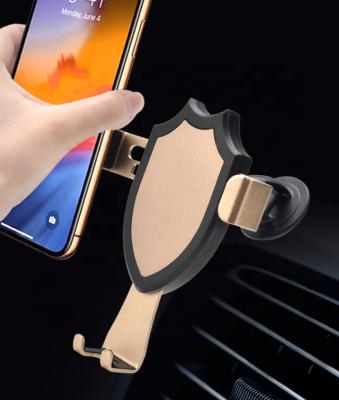 China Wholesale Adjustable Aluminum Angle Car Air Vent Gravity Car Phone Holder Factory Free Rotation Bracket for sale