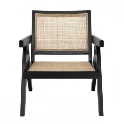 China Adjustable Rattan Wicker (Height) Strap Cane Lounge Chair Solid Wood Modern Living Room Furniture for sale