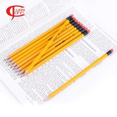 China office & Chinese Wholesale School Pencil Black Pencil With Rubber for sale