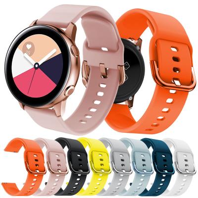 China Sport Shockproof Strap with Colorful Buckle for Samsung Galaxy Watch 2 1 Watch Bands Active Silicone for Galaxy Watch 22mm Band Straps for sale