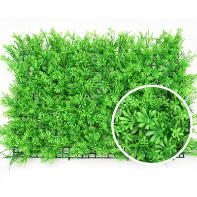 China Factory Price 40*60cm Minimalist Green Grass Artificial Wall Artificial Wall Leaves To Wedding Decoration for sale