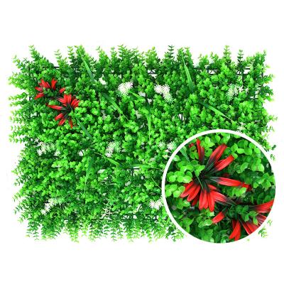 China Hot Minimalist Artificial Plastic Wall Plant Wall Greenery Panels Artificial Grass Grass Wall For Restaurant Home Decor for sale