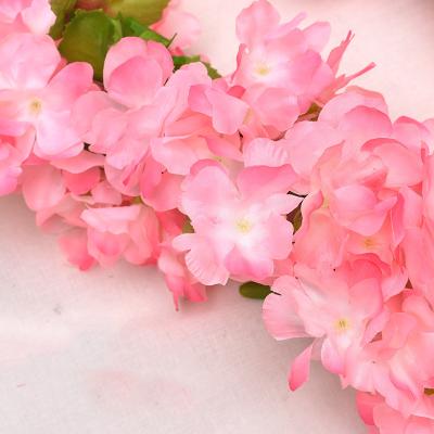 China Fashional Artificial Flower Factory Direct Sale Plastic Sakura Flower Garland Cherry Blossoms Rattan Vines for sale