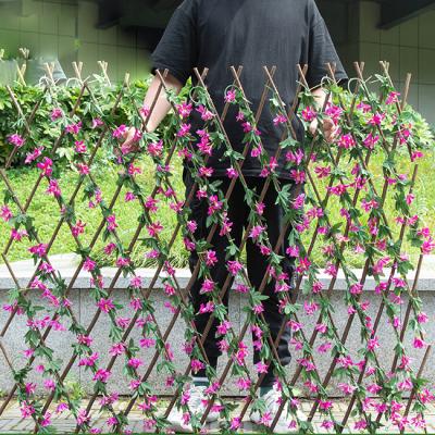 China New Design Minimalist Decorative Plant Faux Privacy UV Protected Artificial Wall Willow Fence for sale